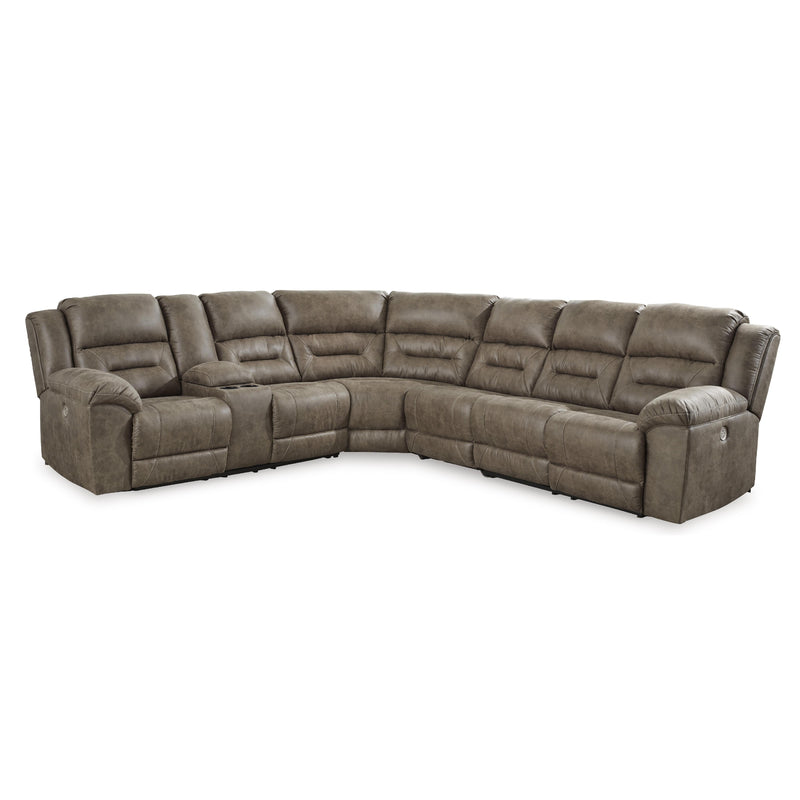 Signature Design by Ashley Ravenel Power Reclining Leather Look 4 pc Sectional 8310601C/8310677C/8310646C/8310675C IMAGE 1