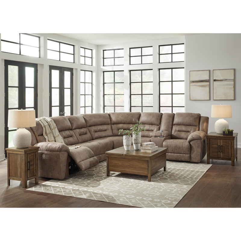 Signature Design by Ashley Ravenel Power Reclining Leather Look 4 pc Sectional 8310663C/8310646C/8310677C/8310690C IMAGE 4