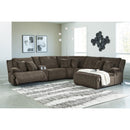  Signature Design by Ashley Top Tier 92705S1C 6 pc Reclining Sectional with Chaise IMAGE 4