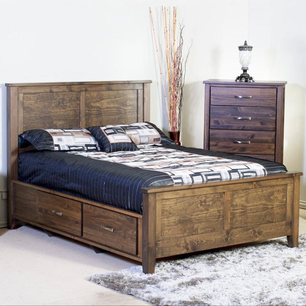 Mako Wood Furniture Scarlet Full Bed with Storage 4100-ST-D/F IMAGE 1