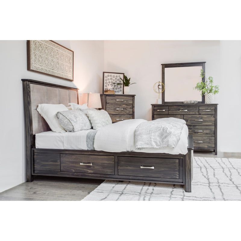 Mako Wood Furniture Scarlet King Bed with Storage 4100-ST-UP-SQ-K IMAGE 3