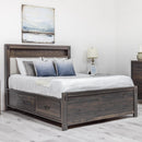  Mako Wood Furniture Stella King Upholstered Bed with Storage DRSG-100-ST-UP-K IMAGE 1