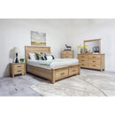  Mako Wood Furniture Harlow Full Upholstered Bed with Storage DRSG-300-FBST-DBL IMAGE 2