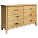  Mako Wood Furniture Harlow 6-Drawer Dresser DRSG-300-40-6 IMAGE 2