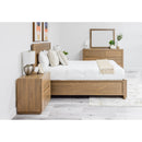  Mako Wood Furniture Wren King Upholstered Bed with Storage DRSG-400-FBST-K IMAGE 3