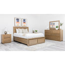  Mako Wood Furniture Wren Full Upholstered Bed with Storage DRSG-400-FBST-DBL IMAGE 2