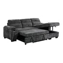  Primo International Savio 2 pc Sectional Sofa Bed - Slate IMAGE 1