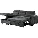  Primo International Savio 2 pc Sectional Sofa Bed - Slate IMAGE 3