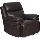 Synergy Home Furnishings Power Fabric Recliner K2224-85PHR-AIR-LIVORNO-DARK-GREY IMAGE 2