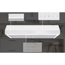  Broan 30-inch Glacier GLA2 Series Under-Cabinet Range Hood GLA2303WW IMAGE 2