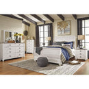 Signature Design by Ashley Willowton B267B32 6 pc Queen Sleigh Bedroom Set IMAGE 1