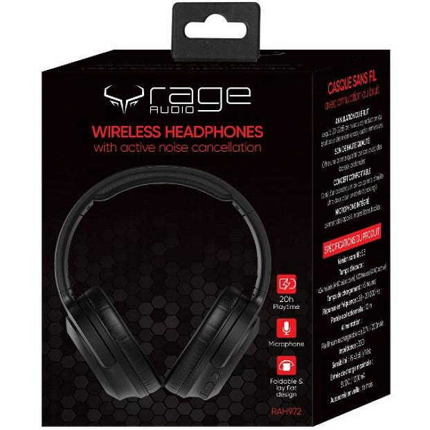 Rage Audio Bluetooth Over-the-Ear Headphones with Microphone RAH972 IMAGE 2