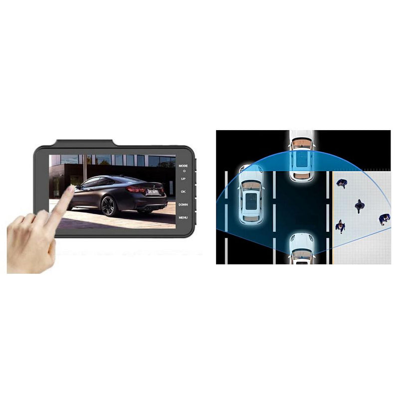 Escape Double Cam Dashcam with 4-inch Display Screen DVDR350 IMAGE 2