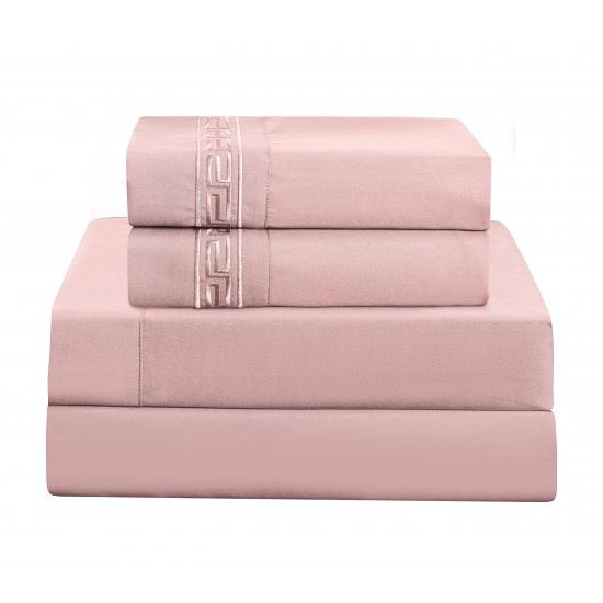 Star Night Import & Export Bedding Sheet Sets HLB001 Sheet Set - Pink (Twin) IMAGE 1