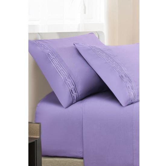 Star Night Import & Export Bedding Sheet Sets HLB001 Sheet Set - Lavender (Twin) IMAGE 2