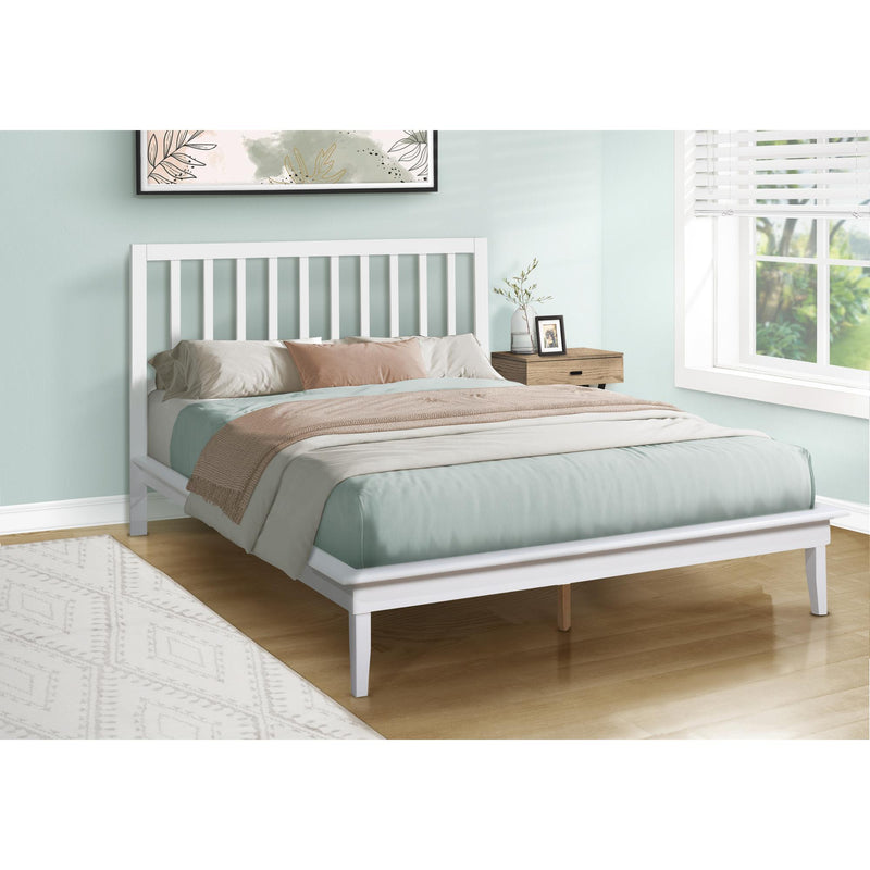 Monarch I 6061Q Queen Bed - White IMAGE 2