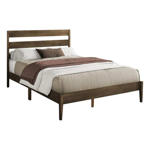 Monarch I 6066Q Queen Bed - Walnut IMAGE 1
