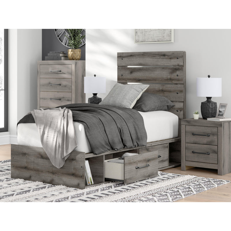 Signature Design by Ashley Graystorm Twin Panel Bed with Storage PCB2405-53/PCB2405-50/PCB2405-50/B100-11 IMAGE 9