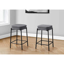  Monarch I 2226 Counter Height - Grey Fabric/Black Metal IMAGE 1