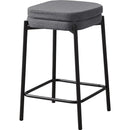  Monarch I 2226 Counter Height - Grey Fabric/Black Metal IMAGE 2