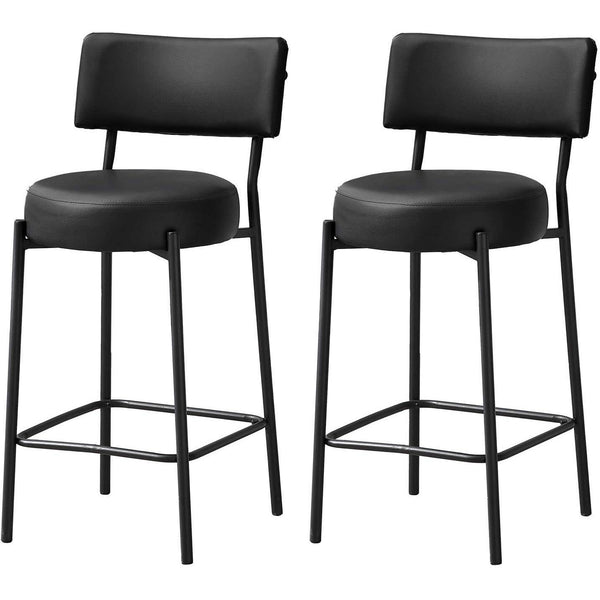 Monarch I 2245 Set of 2 Barstools - Black IMAGE 1