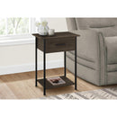 Monarch I 3816 Accent Table - Dark Oak/Black IMAGE 2