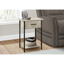 Monarch I 3818 Accent Table - Cream Stone/Black IMAGE 2
