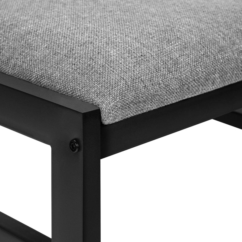 Monarch I 1007 3 pc Dining Set - Grey/Black IMAGE 10