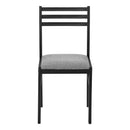 Monarch I 1007 3 pc Dining Set - Grey/Black IMAGE 9