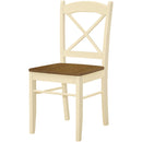 Monarch I 1325 Set of 2 Dining Chairs - Cream/Oak IMAGE 2
