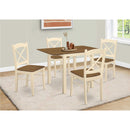Monarch I 1327 Dining Table - Cream/Oak IMAGE 4