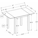 Monarch I 1327 Dining Table - Cream/Oak IMAGE 5