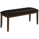 Monarch I 1373 Dining Bench - Brown/Dark Brown IMAGE 1