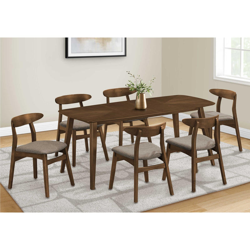Monarch I 1364 Dining Table - Brown Walnut IMAGE 2
