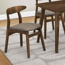 Monarch I 1365 Dining Chair - Brown Walnut/Beige Fabric IMAGE 1