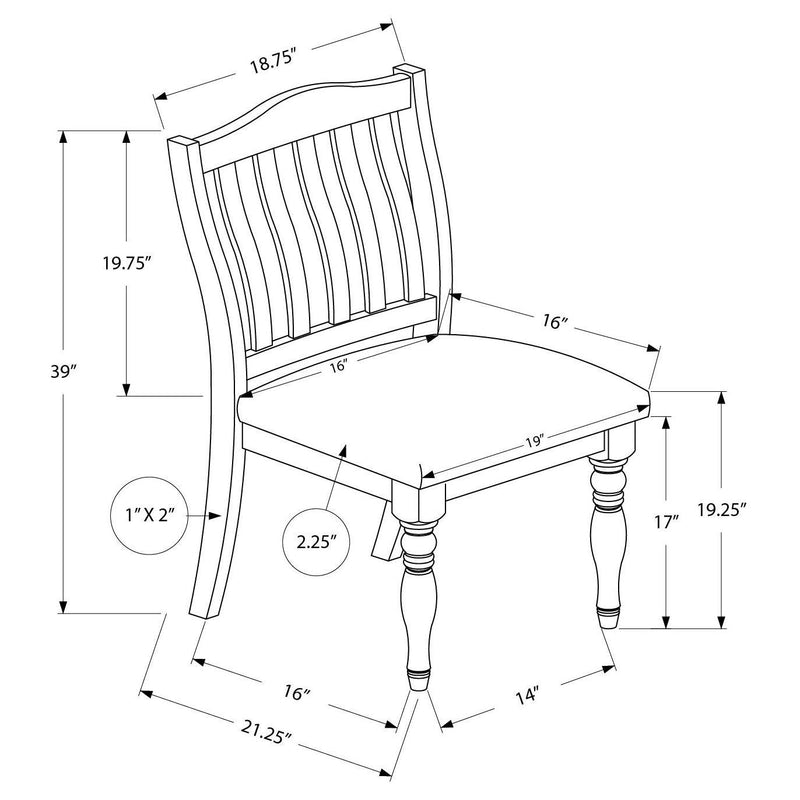 Monarch I 1392 Set of 2 Dining Chairs IMAGE 13