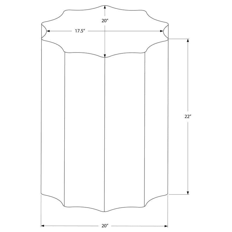 Monarch I 3900 Accent Table - Gold IMAGE 7
