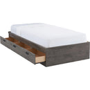  Dynamic Furniture Fontana 393 Twin Matesbed with Storage - Alabaster Oak IMAGE 1