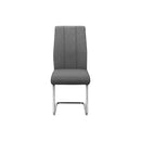 Monarch I 1061 39"H Dining Chair -/Grey Fabric/Chrome IMAGE 3