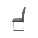 Monarch I 1061 39"H Dining Chair -/Grey Fabric/Chrome IMAGE 5