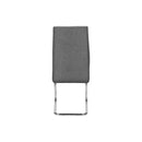 Monarch I 1061 39"H Dining Chair -/Grey Fabric/Chrome IMAGE 6