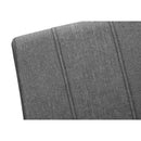 Monarch I 1061 39"H Dining Chair -/Grey Fabric/Chrome IMAGE 7
