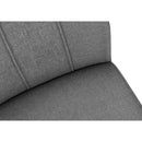 Monarch I 1061 39"H Dining Chair -/Grey Fabric/Chrome IMAGE 9