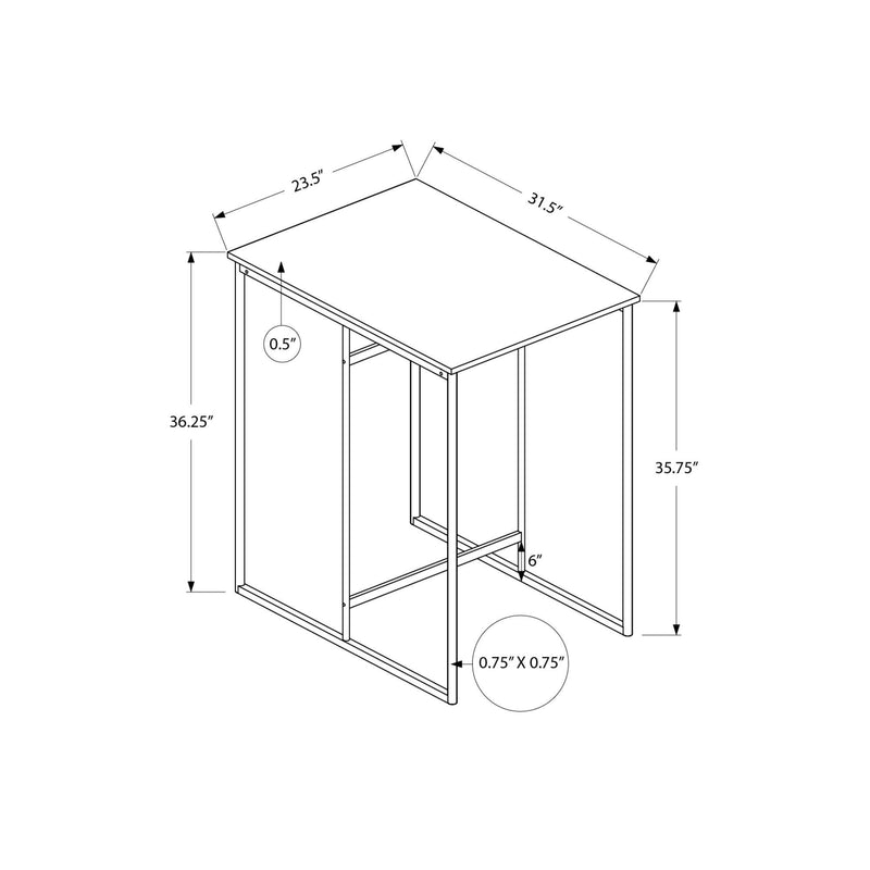 Monarch I 1240 Counter Height Dining Table - Black/Black IMAGE 3