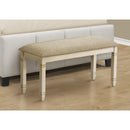 Monarch I 1266 41"L Bench - Upholstered Beige Fabric IMAGE 2