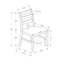 Monarch I 1332 37"H Dining Chair - Espresso/Black Pu Seat IMAGE 10