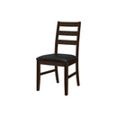 Monarch I 1332 37"H Dining Chair - Espresso/Black Pu Seat IMAGE 2