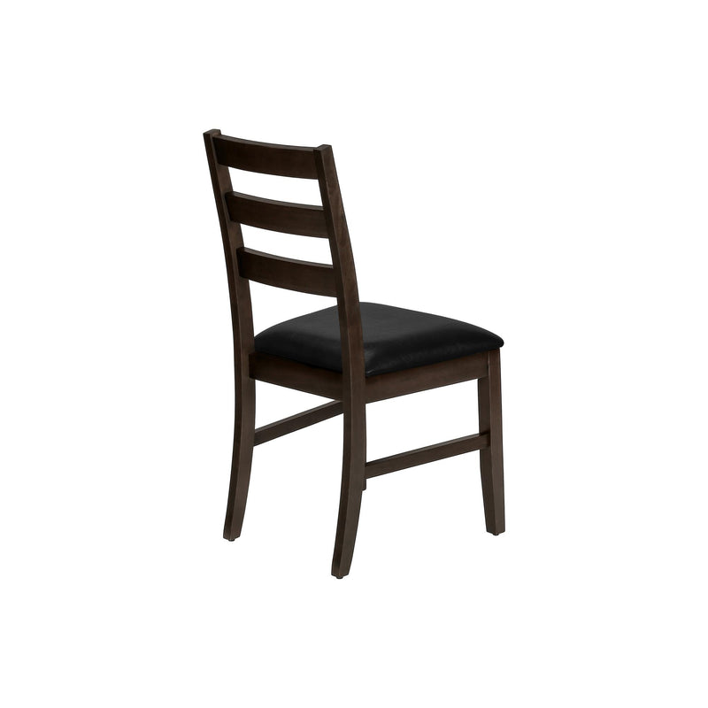 Monarch I 1332 37"H Dining Chair - Espresso/Black Pu Seat IMAGE 5