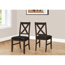 Monarch I 1333 37"H Dining Chair - Espresso/Black Pu Seat IMAGE 1