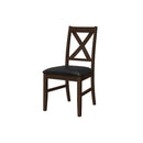 Monarch I 1333 37"H Dining Chair - Espresso/Black Pu Seat IMAGE 3